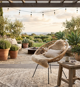 Sillón de Ratán Natural Tejido a Mano con Patas de Metal para Sala de Estar, Patio, Muebles de Interior y Exterior - Product Image 6
