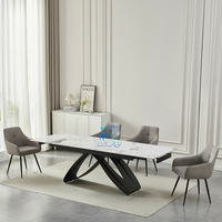 Moderner Günstiger Keramik-Ausziehtisch Neues Design Esszimmertisch Wohnmöbel