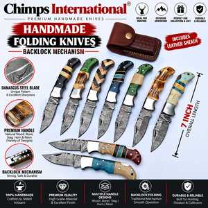 Forjado a Mano |   Cuchillo Plegable de Alta Calidad para Caza y Camping al Aire Libre con Mango de Resina, Cuchillos Tácticos de Supervivencia al Aire Libre al por Mayor - Product Image 3
