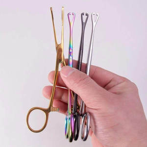 Pince de perçage en acier inoxydable de 6 pouces pour septum, nombril, nez, oreille, corps et ventre - Product Image 6