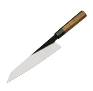 Cuchillo de Chef de Acero de Damasco Ecológico Forjado a Mano, Hoja Afilada, Mango de Madera Pakka, Apto para Lavavajillas - Product Image 1