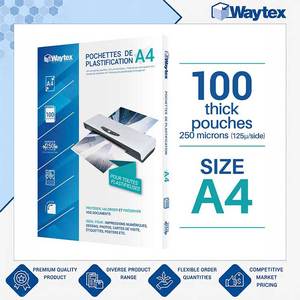 Top-Rated Supplier Selling Superior Quality Heavy-Duty <b>A4</b> <b>Laminating</b> <b>Pouches</b> 125 Microns for Home, Office & Conference Room - Product Image 4