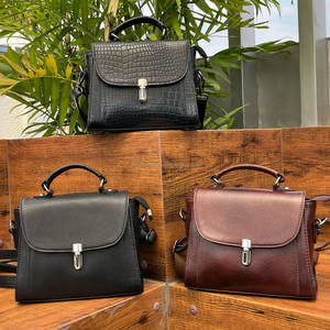 2025 venta al por mayor nueva moda mujer bolso cruzado de cuero de alta calidad de grano completo diseño de lujo bolso de hombro de cuero genuino - Product Image 4