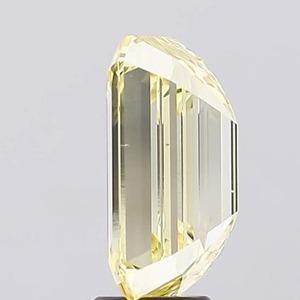 Diamante Amarillo Sintético de Corte Esmeralda, Color Intenso, Certificado IGI, Diamante Amarillo Suelto de 1-5 CT VVS - Product Image 3
