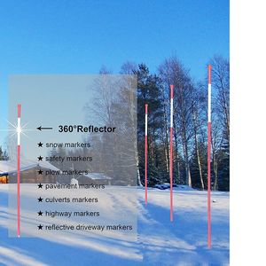 Palo di segnalazione stradale verde solido da 48 pollici con design accattivante per condizioni nevose - Product Image 4