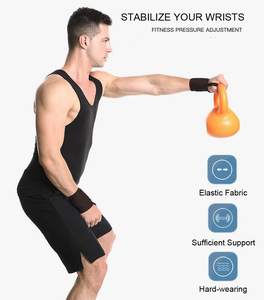 PROFIT SPORTS - Juego de 2 Muñequeras de Neopreno de Alta Calidad para Levantamiento de Pesas, Soporte Ajustable Antideslizante y Estabilizador para Gimnasio - Product Image 3