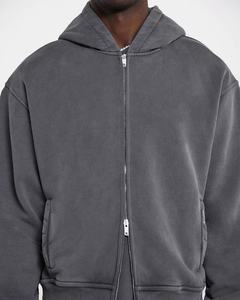 Washed Faded <b>Hoodie</b> <b>Oversized</b> <b>Men</b> Cotton 380 Gsm Heavy Weight <b>Fleece</b> Acid Washed <b>Hoodie</b> 2025 - Product Image 1