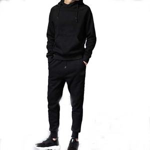 Ropa de calle de moda de gran tamaño, conjunto de 2 piezas, venta al por mayor, logotipo personalizado, Sudadera con capucha para hombre, pantalones de chándal, chándal de invierno de talla grande - Product Image 5