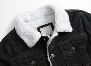 Chaqueta Vaquera Clásica para Hombre, Estilo Vintage, con Botones, 100% Algodón, Informal, para Invierno, Resistente al Viento, Transpirable y Duradera - Product Image 2
