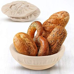 Premium Rattan Sourdough <b>Basket</b> With Liner Wholesale Handwoven <b>Bread</b> Proofing <b>Basket</b> for Artisan <b>Bread</b> Dough - Product Image 2