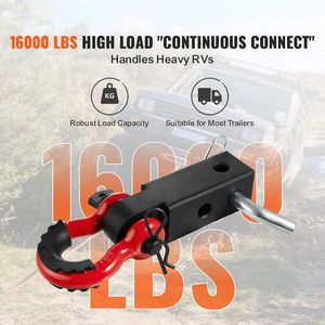Gancio di traino per impieghi gravosi da 66.000 libbre con anello a D e perno di bloccaggio per rimorchi e attacchi traino - Product Image 2