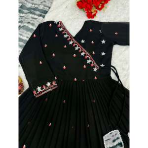 Robe et pantalon Anarkali fantaisie pour femme avec ensembles Dupatta - Product Image 5