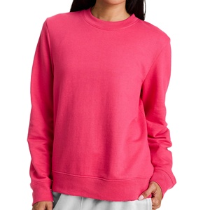Venta al por mayor Vintage Moda casual Cuello redondo Sudadera Deporte Algodón poliéster Manga larga Sudadera Mujer - Product Image 1