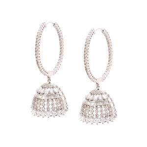 <b>Top</b> Product Pear Shape CZ <b>Earrings</b> 18K White Gold Plated Brass Bridal Wedding <b>Earrings</b> Elegant Jewelry for Women - Product Image 1