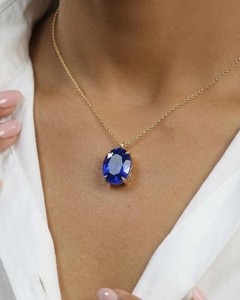 Collar de Cuarzo Azul, Colgante de Cristal Curativo, Protección Energética, Joyería de Piedra Espiritual, Regalo Hecho a Mano, Unisex - Product Image 5