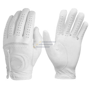 PU Leather Golf <b>Gloves</b> Unisex Breathable UV Protection Hand <b>Grips</b> Anti Slip Sweat Resistant Professional Golf Practice Sports - Product Image 6