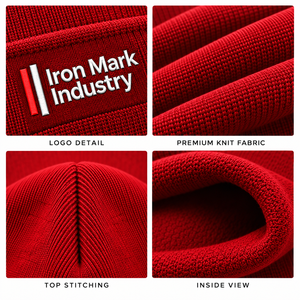 Iron Mark Industry <b>Beanie</b> Hat Unisex Adult Knit Winter Breathable & Waterproof 100% <b>Wool</b> Casual Wear 58-60CM Stretch Fit - Product Image 4