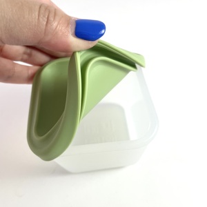 Silicone Baby Food Storage Containers Square Clear, Infant Toddler Lunch <b>Box</b> <b>Snack</b> Boxes, Reusable Freezer & Dishwasher Safe - Product Image 5