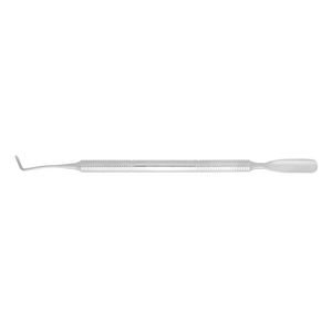 Pousse-cuticules de précision à double extrémité en acier inoxydable, outil de soin des cuticules à pointe fine avec poignée texturée moletée - Product Image 5