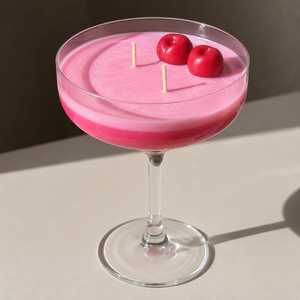 Bougie artisanale de luxe en cire de soja inspirée des desserts, aromathérapie, verre à cocktail |   Verre à coupe décoratif parfumé en cire de fruits pour Martini - Product Image 2