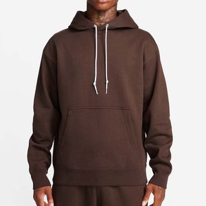 Sudadera con Capucha Extra Grande para Hombre, Lisa, de Felpa, Informal, con Bolsillo Delantero, para Otoño - Product Image 1