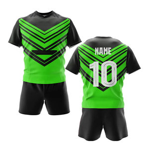 Servicio OEM, Mejor Fabricante, Uniforme de Rugby Unisex Personalizado con Nombre de Equipo, Poliéster/Algodón, Secado Rápido, Cintura Elástica, Diseño Floral - Product Image 3