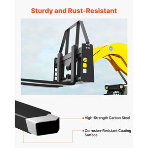Telaio per Forche Portapallet per Skid Steer da 4000 Libbre con Accessori da 45 Pollici, Attacco Rapido da 2 Pollici, Capacità Nominale 4500 Libbre - Product Image 6