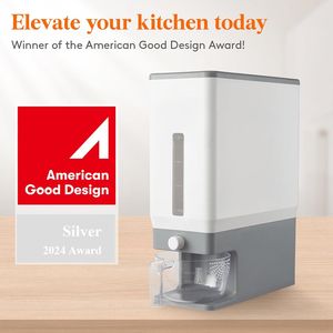 Dispenser per Riso da 25 Libbre (11,3 kg) Contenitore Sigillato Antiumidità con Misurino per Cucina e Dispensa Prodotto BP - Product Image 2