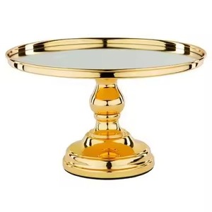 Designer Metal Cake Stand Dessert Display Plate Cupcake Holder Event Party Table Decor Contemporary Style - Product Image 2