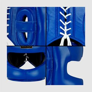 OMIKA INTERNATIONAL Best Protection Performance Customized Color Size Comfortable MMA Leather Kick Boxing Training Head Guard - Product Image 4