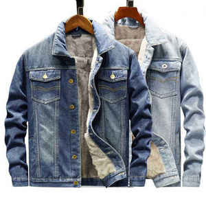 OEM Wholesale Price Winter Fashion High Quality Breathable 100% Cotton Quick Dry Eco-Friendly <b>Denim</b> Jeans <b>Jacket</b> Front Logo for - Product Image 5