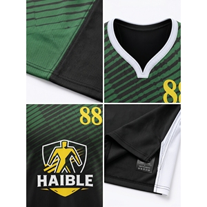 Camiseta de Fútbol Personalizada para Hombre, 100% Poliéster, Malla Sublimada, Cuello en V, Uniforme de Equipo, Talla XL, Ropa Deportiva sin Mangas de Haible Exports - Product Image 4