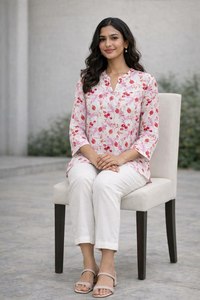 SIE lance la collection de Kurtis/Kurta en tissu rayonne de la meilleure qualité, tailles M à XXL, longueur courte, pour tous les jours, le bureau et les occasions spéciales, à prix raisonnable. - Product Image 4