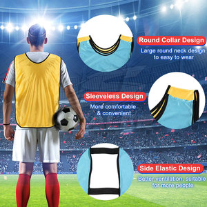High Quality Lightweight Mesh Fabric Quick Dry 100% Polyester <b>Soccer</b> Training Bibs for Men Women Adults Suitable for Team Sports - Product Image 5