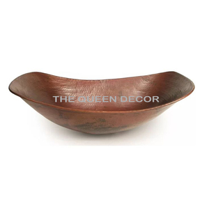 Hot Sale Different Sizes Oval Shape Wash <b>Basin</b> With Hammer Pattern Wholesale Top Quality Bronze Finished Copper Kitchen Sink - Product Image 3