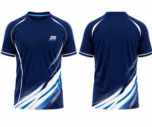 Camiseta Deportiva ZS SPORTS para Hombre, Verde con Estampado Geométrico, Manga Corta, Secado Rápido, Ecológica, 220g, 100% Poliéster, Corte Regular, Cuello Redondo - Product Image 3