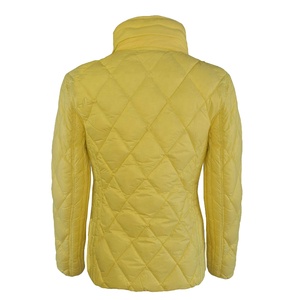 เสื้อแจ็คเก็ตบอมเบอร์สีเหลืองแบบมีฮู้ด ปิดด้วยซิป กันลม ตกแต่งด้วยโครเชต์ บุด้วยใยโพลีเอสเตอร์ ทรงเข้ารูปลำลอง สำหรับฤดูหนาว - Product Image 6