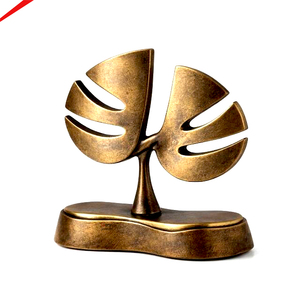 Black Metal Base <b>Gold</b> Finished Tabletop Decorative Items Office Indoor Decorative Metal Sculpture Wedding <b>Table</b> Items - Product Image 3
