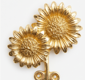 Ganchos de pared artesanales con diseño de girasol, material duradero con acabado elegante, perfectos para toallas y exhibición colgante en la puerta - Product Image 2