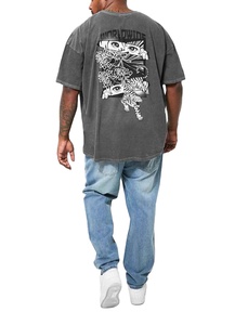 Jean baggy vintage coupe droite ample avec poches géantes, design 2026, personnalisable avec logo, pour homme - Product Image 2