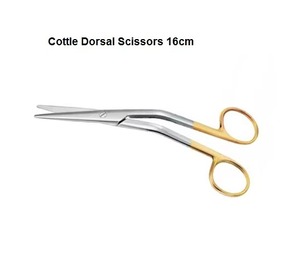 Tijeras Dorsales Cottle 03-457-160, Juego de Instrumentos Quirúrgicos ORL Manuales de Acero Inoxidable para Corte Preciso de Tejido Nasal - Product Image 4