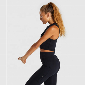 Camiseta de yoga ligera personalizada para mujer, camiseta de entrenamiento físico de manga corta y larga, ropa deportiva de yoga sin costuras - Product Image 4