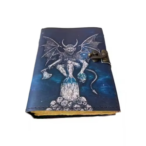 Diario de Cuero con Diseño de Dragón, Hecho a Mano, Clásico, Retro, con Páginas Decoradas, Estilo Grimoire, con Borde Rústico, Cuaderno de Dibujo Vintage, Tapa Dura - Product Image 5