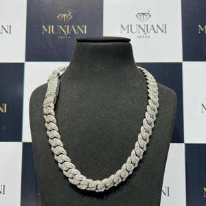 Collier unisexe exclusif en moissanite VVS, diamant de luxe certifié IGI, bijoux hip-hop raffinés, bijoux en argent sterling 925 - Product Image 4