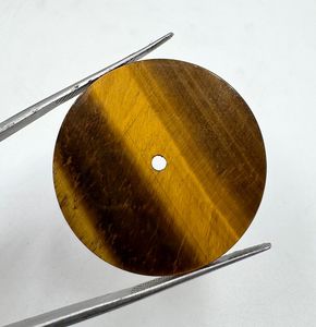 หน้าปัดนาฬิกา A K Gems ลายตาเสือธรรมชาติ ขนาด 31.50 มม. รูปทรงกลม หนา 1.60 มม. ขัดเงาด้านเดียว จากราชสถาน - Product Image 3