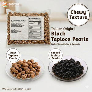 Perlas de Tapioca Negra para Té de Burbujas, Ingredientes Masticables, Perlas Boba Certificadas ISO 22000, Adorno Versátil, Complemento para Té con Leche - Product Image 3