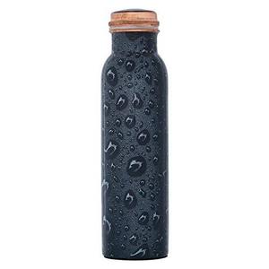 Customized Copper Water <b>Bottle</b> 1000ml Handmade Hammered Finish for Gifts and Promotional Use - Product Image 3