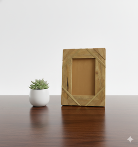 Natural Wood Creative Durable Eco-Friendly Handmade Photo <b>Frame</b> for Home Decor Tabletop and <b>Wall</b> Display - Product Image 2