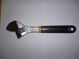 Clé à molette réglable en acier au carbone forgé, tête polie chromée, capacité de couple de 1000 lb-in, qualité industrielle - Product Image 3