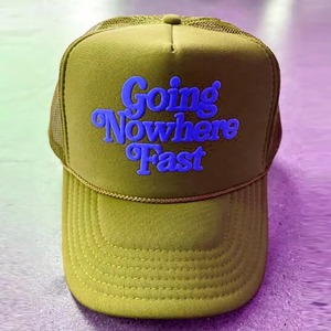 Wholesale <b>Plain</b> Style Trucker <b>Caps</b> High Quality Custom Embroidery Logo Head Wear Trucker <b>Caps</b> For Adults - Product Image 2